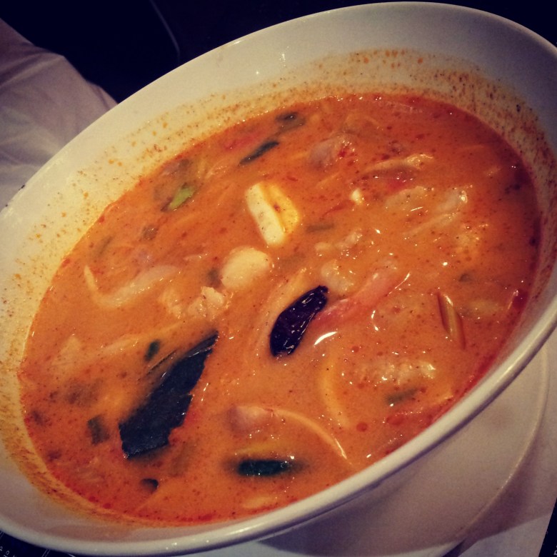 Tom Yam noodles with seafood @ Absolute Thai